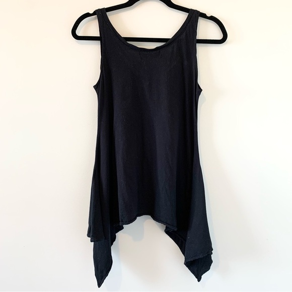Revolve Wildfox Dreamer Seahorse No. 9 Tank Top Draped Flowy V-neck Black XS - Picture 10 of 11